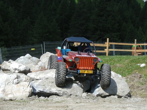 Démonstration de Rock crawling à Val d'Isère